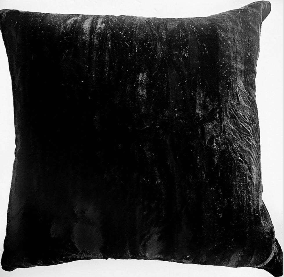 Black & White Vintage French Passementerie Cameo Pillow