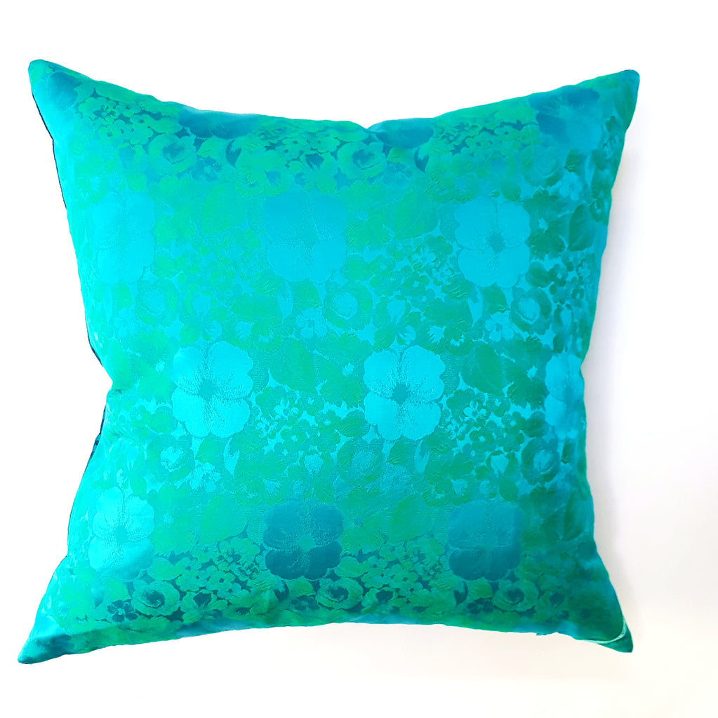 Teal Modern and Vintage  Geometric Pillow