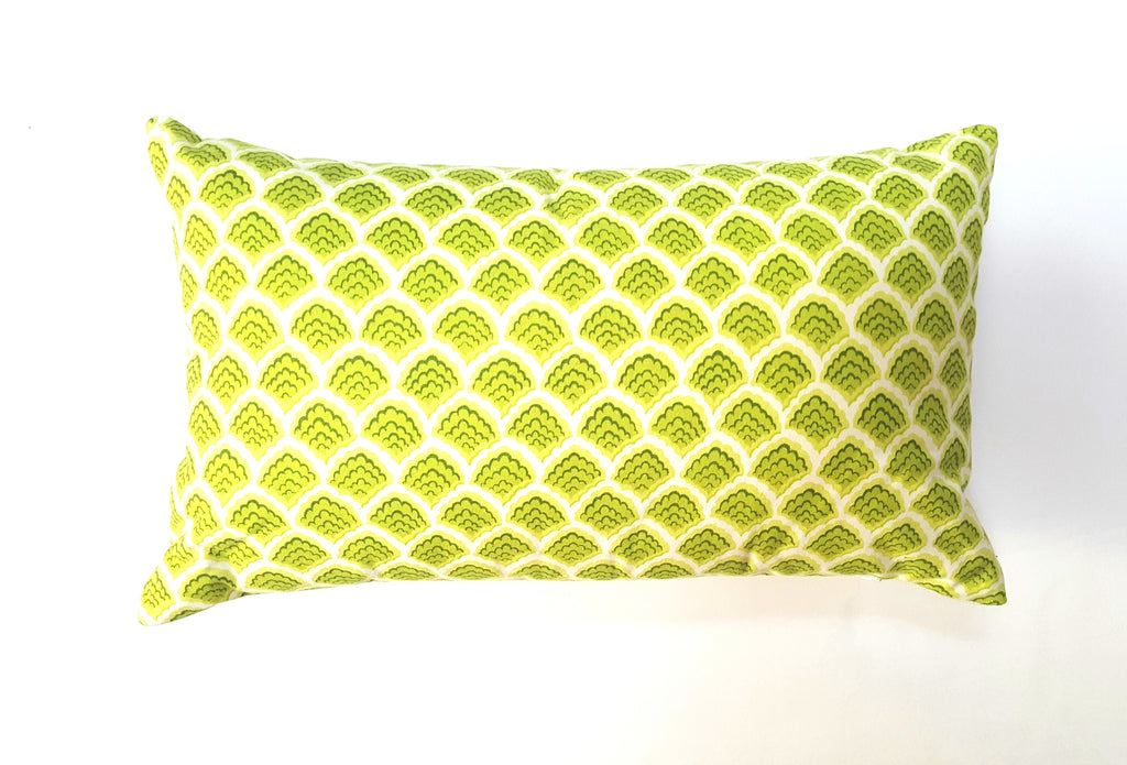 Vintage Green Shells Pillow