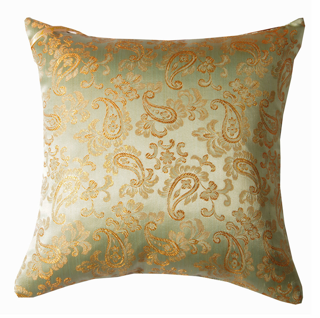 "The Bella" Textile Art Pillow with Vintage Juliana Brooch