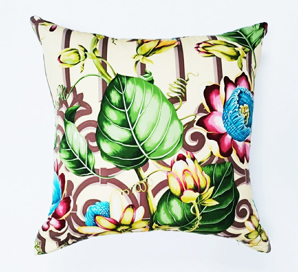 Designer Cotton Floral Pillow